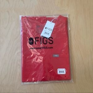 FIGS Red Catarina Top Limited Edition